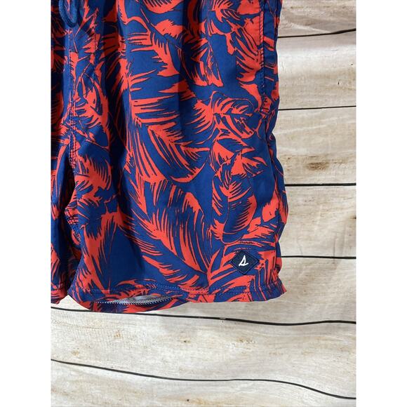 Sperry Mens Swim Trunks Size Large Floral Swimming Suit Hawaiian Shorts - Picture 7 of 11